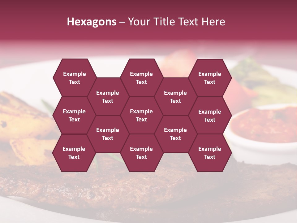 Dining Ketchup Plate PowerPoint Template
