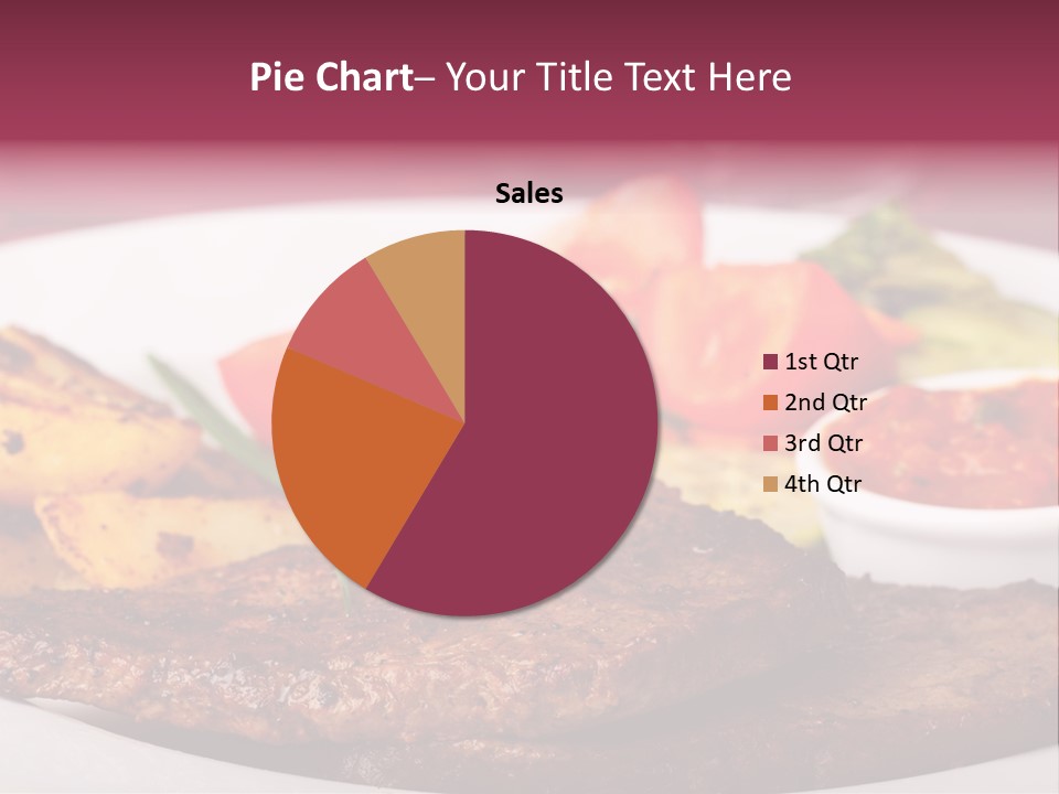 Dining Ketchup Plate PowerPoint Template