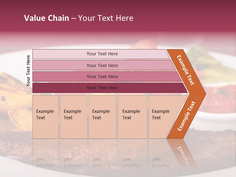 Dining Ketchup Plate PowerPoint Template