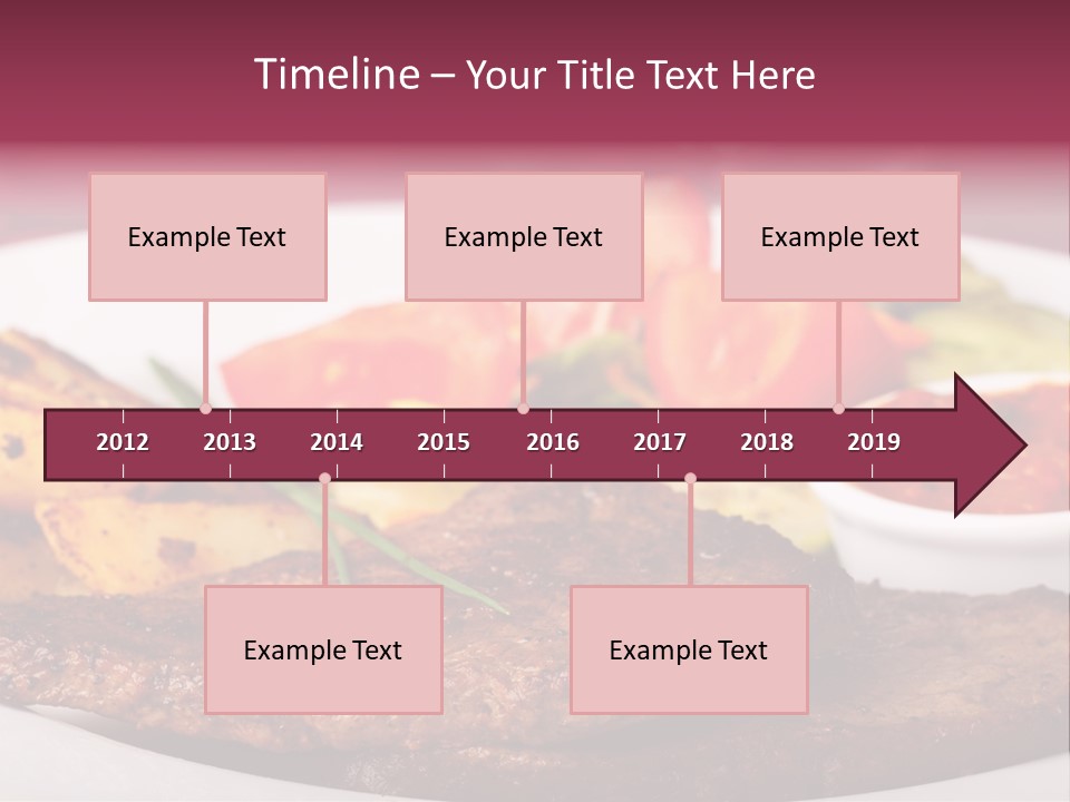 Dining Ketchup Plate PowerPoint Template