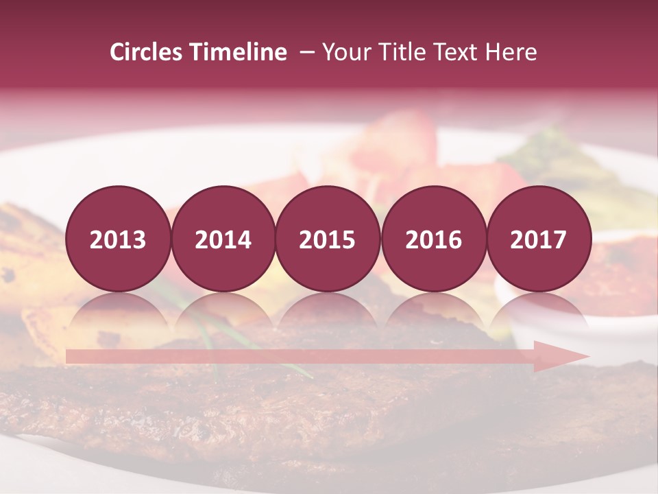 Dining Ketchup Plate PowerPoint Template