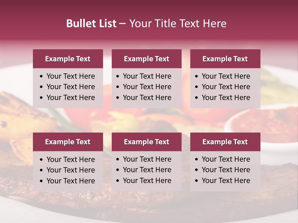 Dining Ketchup Plate PowerPoint Template