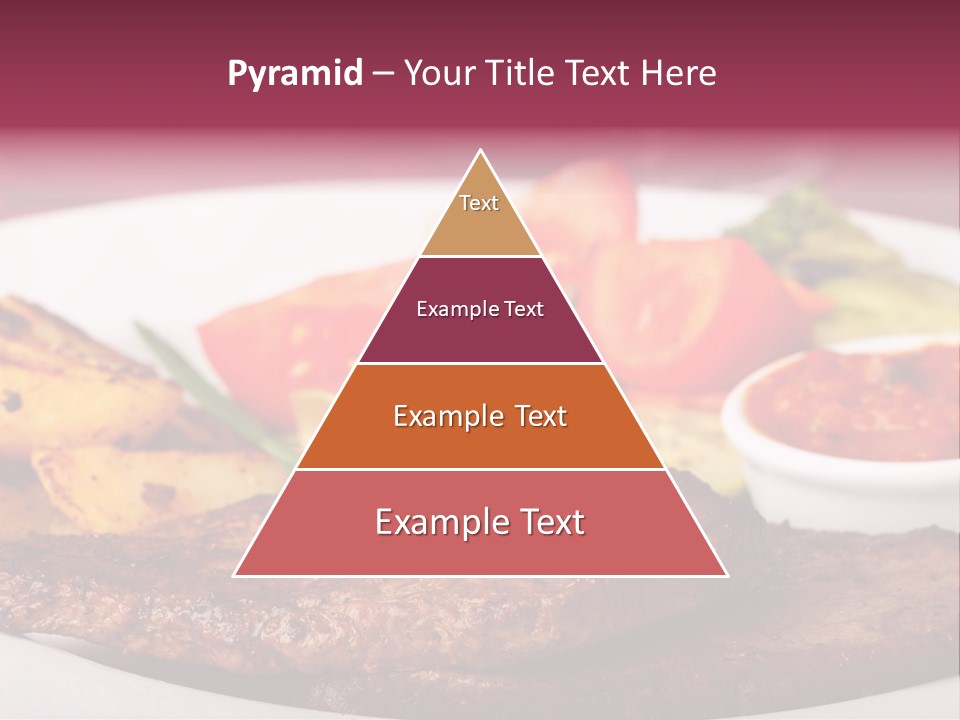 Dining Ketchup Plate PowerPoint Template