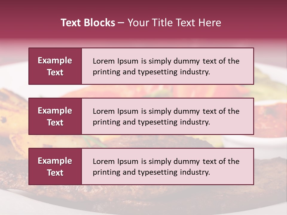 Dining Ketchup Plate PowerPoint Template