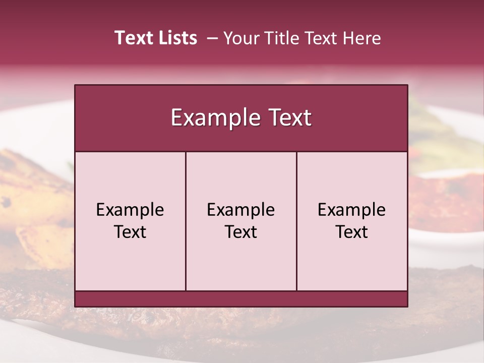 Dining Ketchup Plate PowerPoint Template