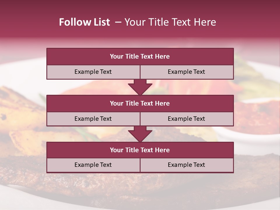 Dining Ketchup Plate PowerPoint Template