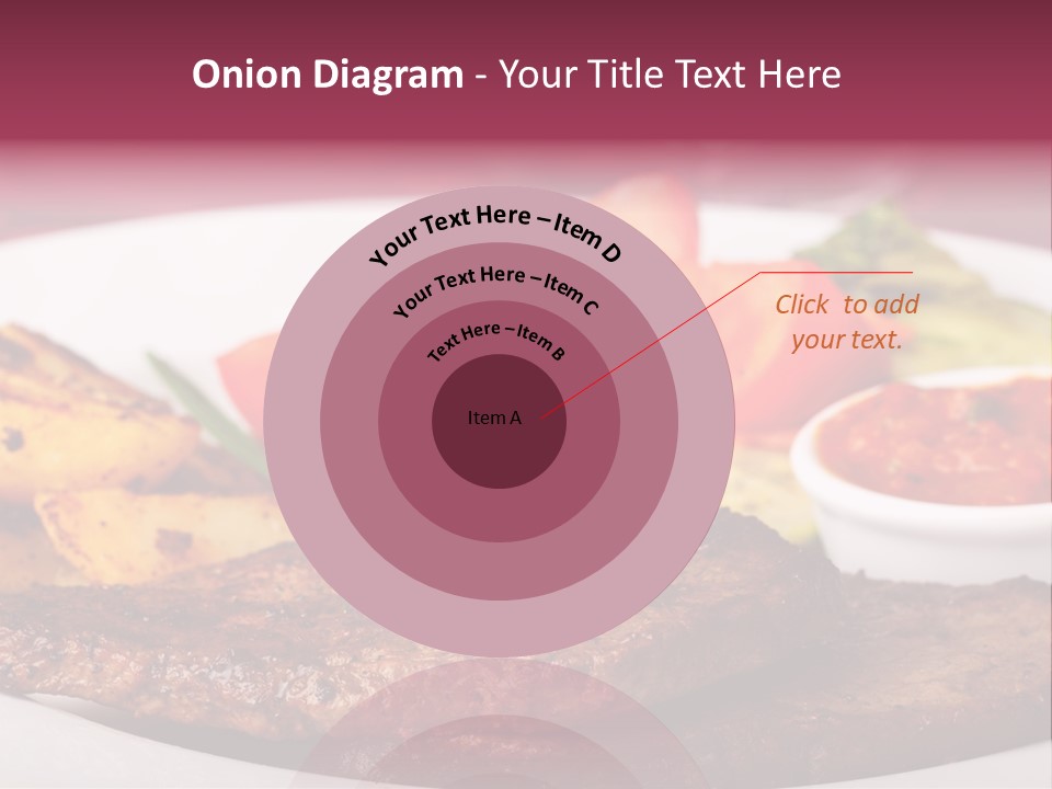 Dining Ketchup Plate PowerPoint Template