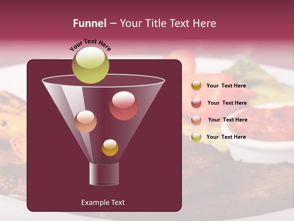 Dining Ketchup Plate PowerPoint Template