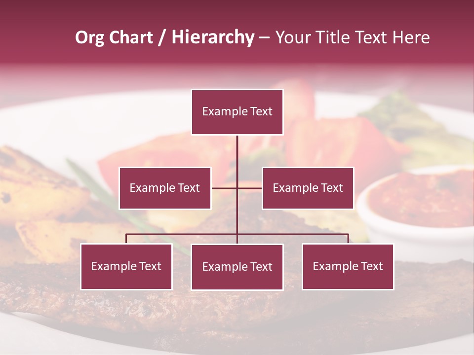 Dining Ketchup Plate PowerPoint Template
