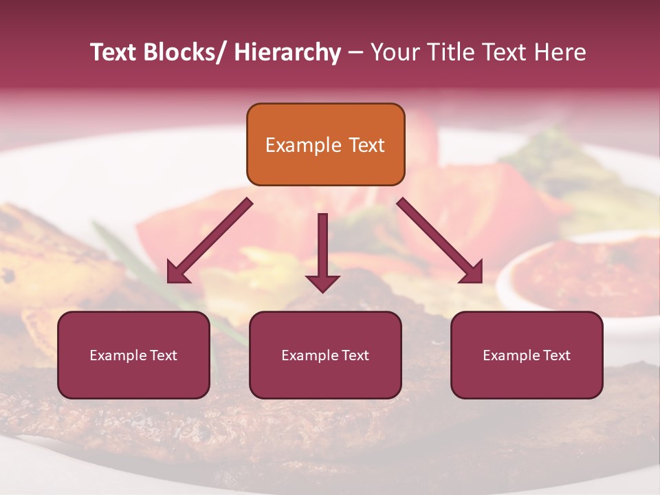 Dining Ketchup Plate PowerPoint Template