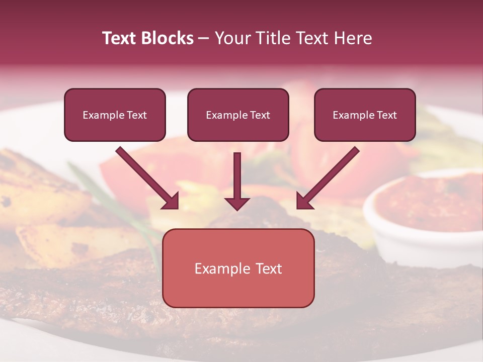 Dining Ketchup Plate PowerPoint Template