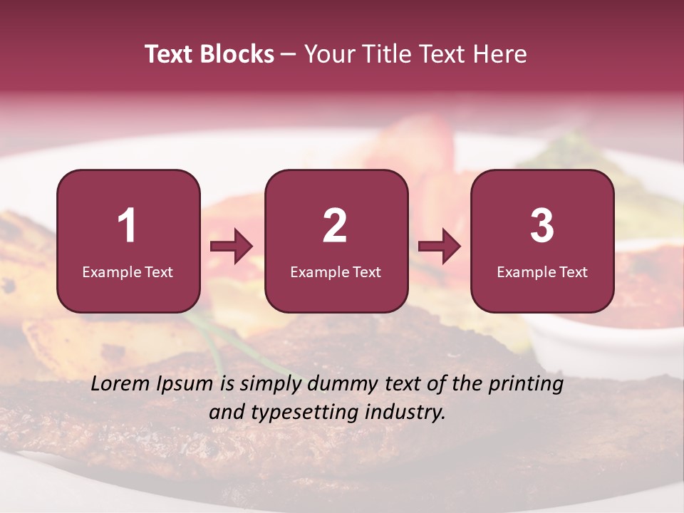 Dining Ketchup Plate PowerPoint Template