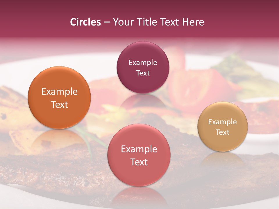 Dining Ketchup Plate PowerPoint Template