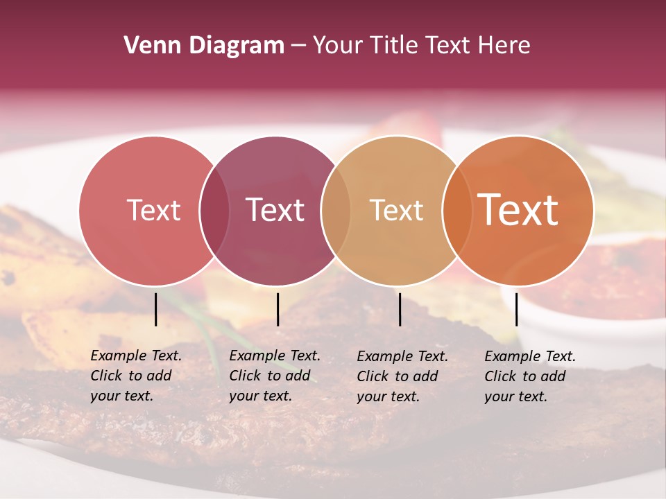 Dining Ketchup Plate PowerPoint Template