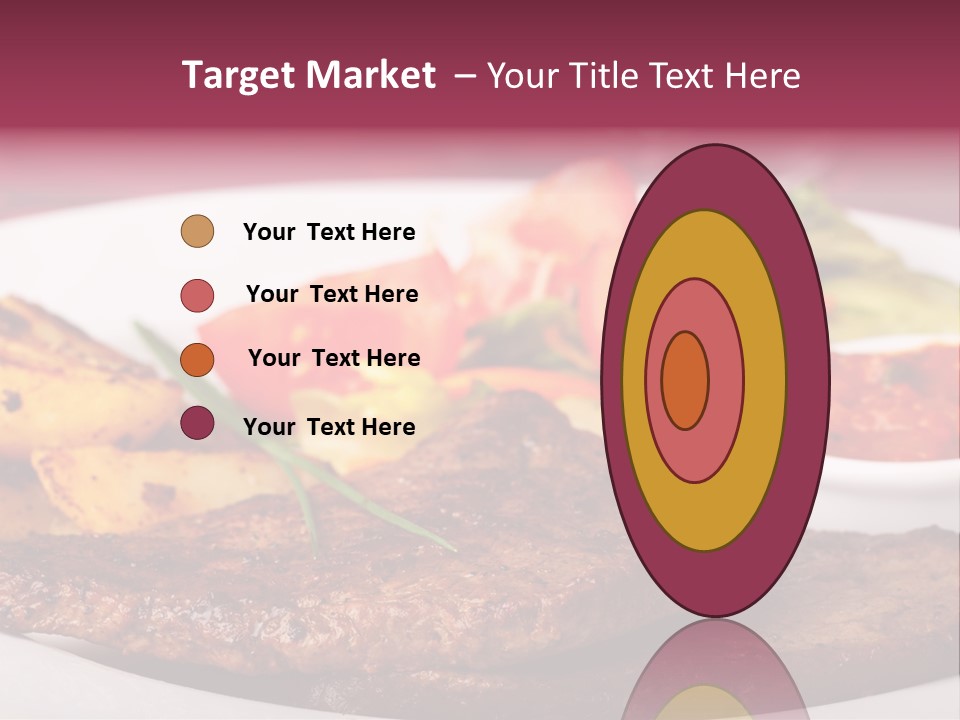 Dining Ketchup Plate PowerPoint Template
