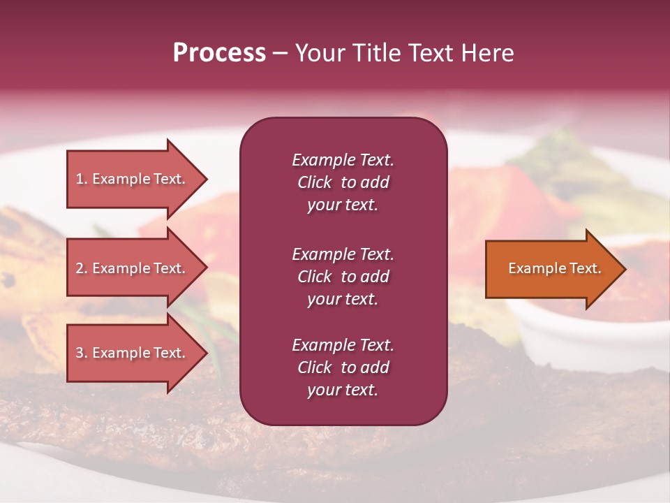 Dining Ketchup Plate PowerPoint Template