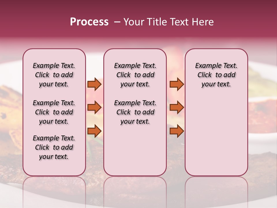 Dining Ketchup Plate PowerPoint Template