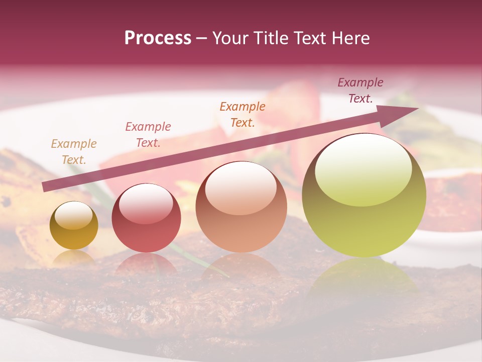 Dining Ketchup Plate PowerPoint Template