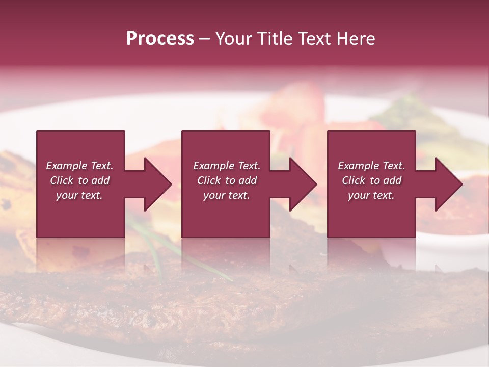 Dining Ketchup Plate PowerPoint Template