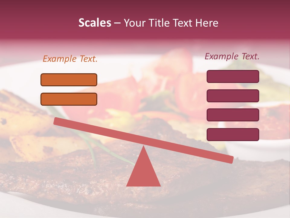 Dining Ketchup Plate PowerPoint Template