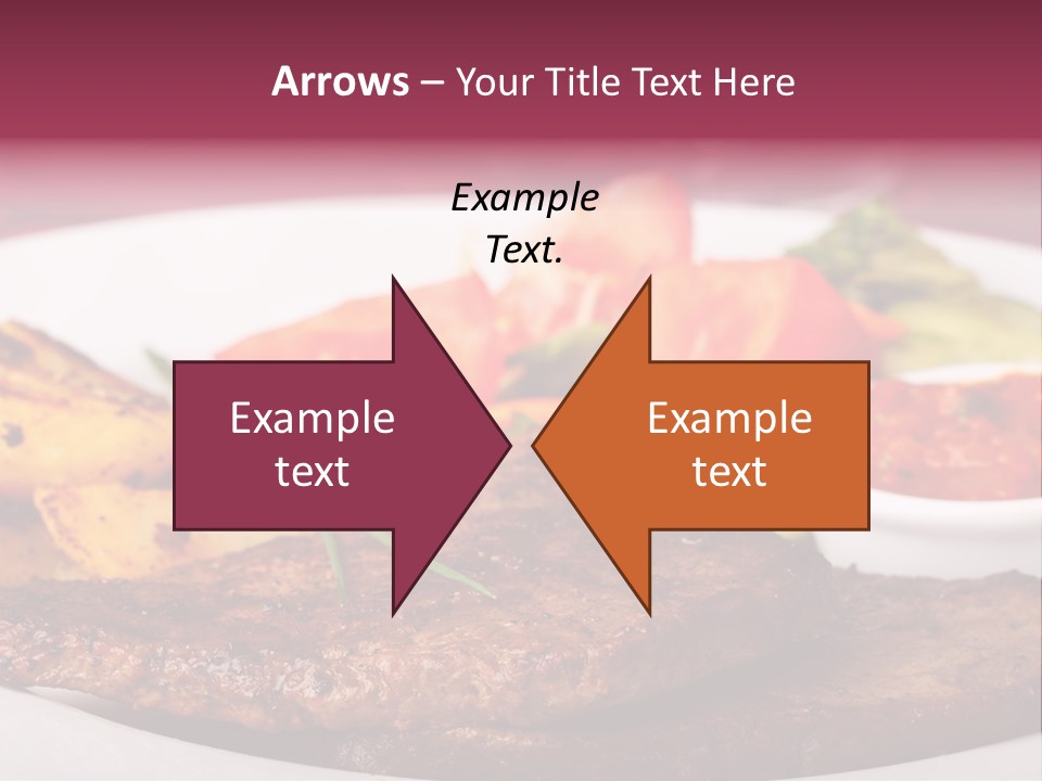 Dining Ketchup Plate PowerPoint Template