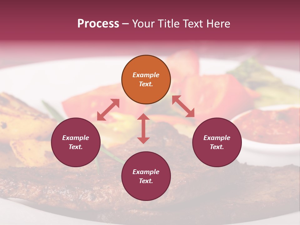 Dining Ketchup Plate PowerPoint Template