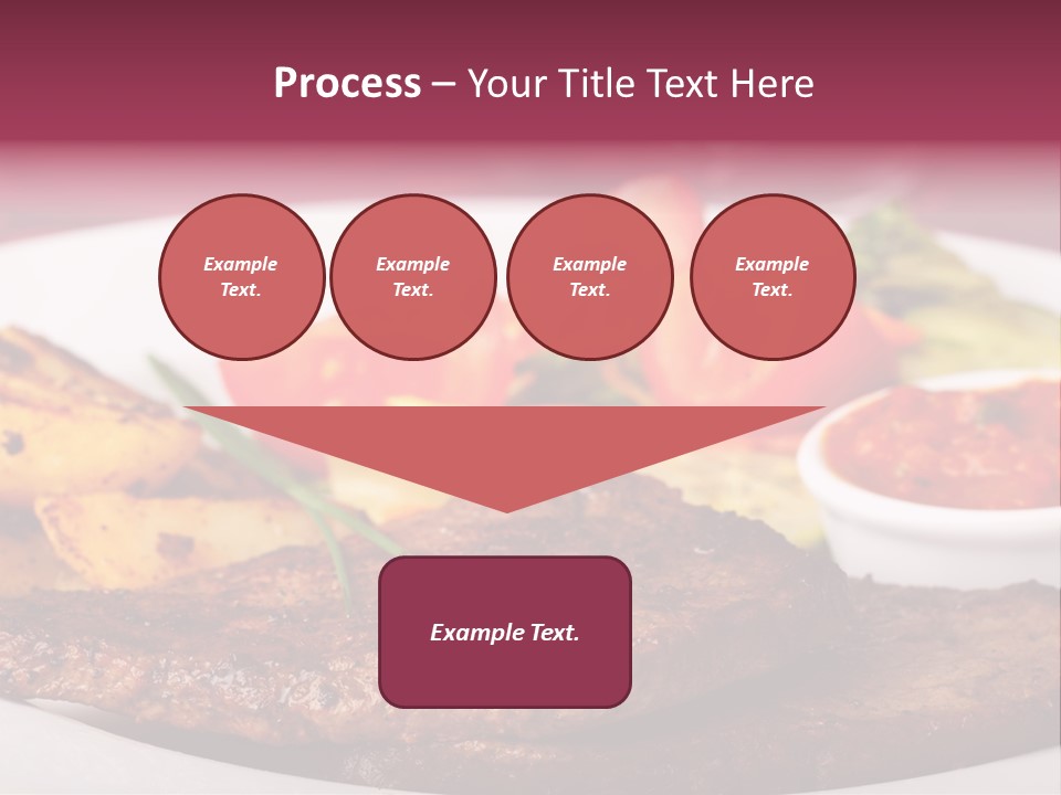Dining Ketchup Plate PowerPoint Template
