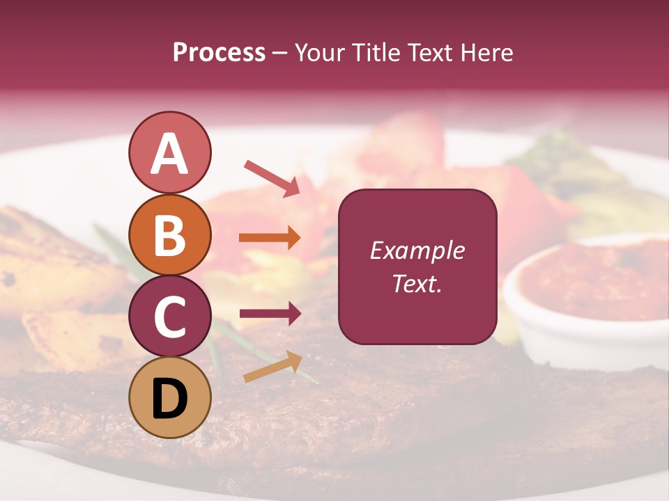 Dining Ketchup Plate PowerPoint Template