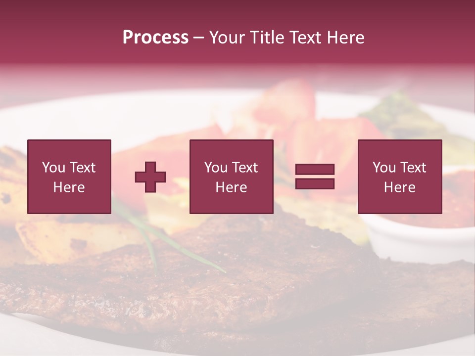 Dining Ketchup Plate PowerPoint Template