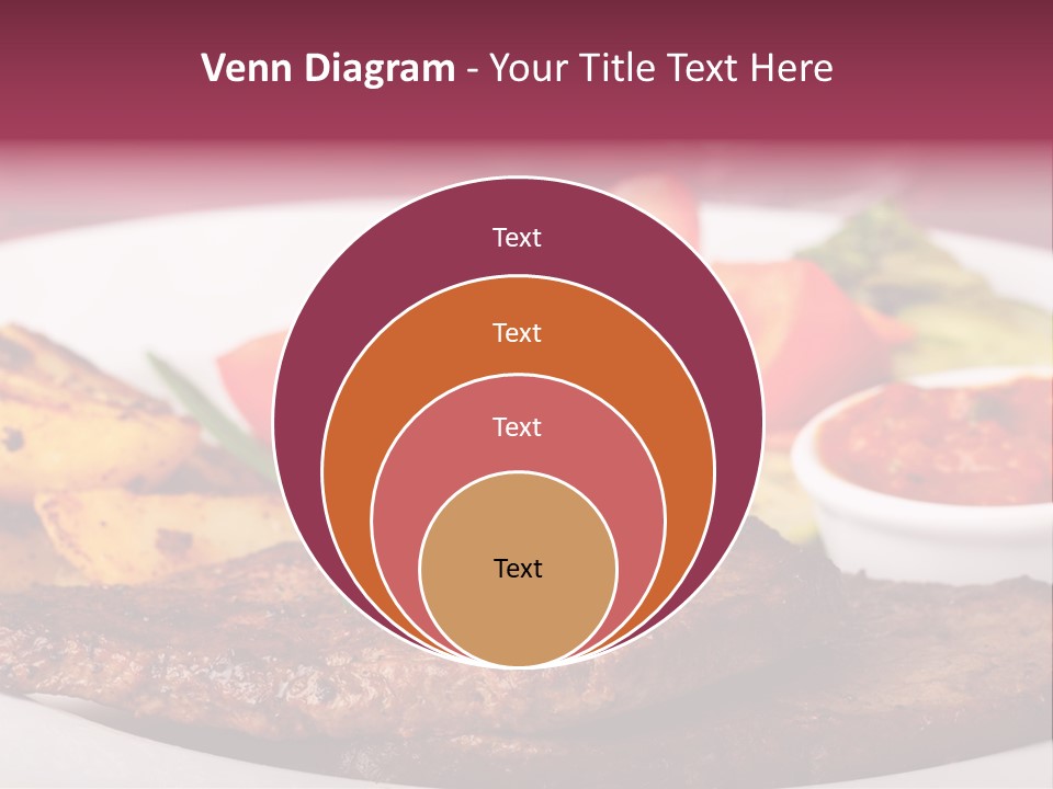 Dining Ketchup Plate PowerPoint Template
