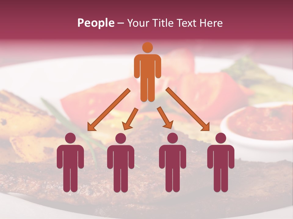 Dining Ketchup Plate PowerPoint Template