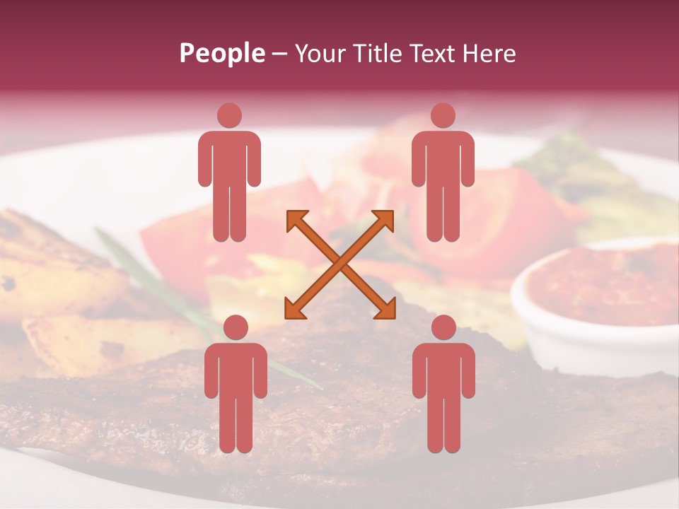 Dining Ketchup Plate PowerPoint Template