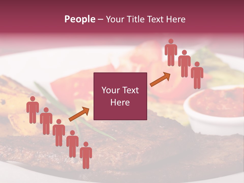 Dining Ketchup Plate PowerPoint Template