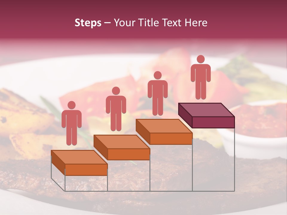 Dining Ketchup Plate PowerPoint Template