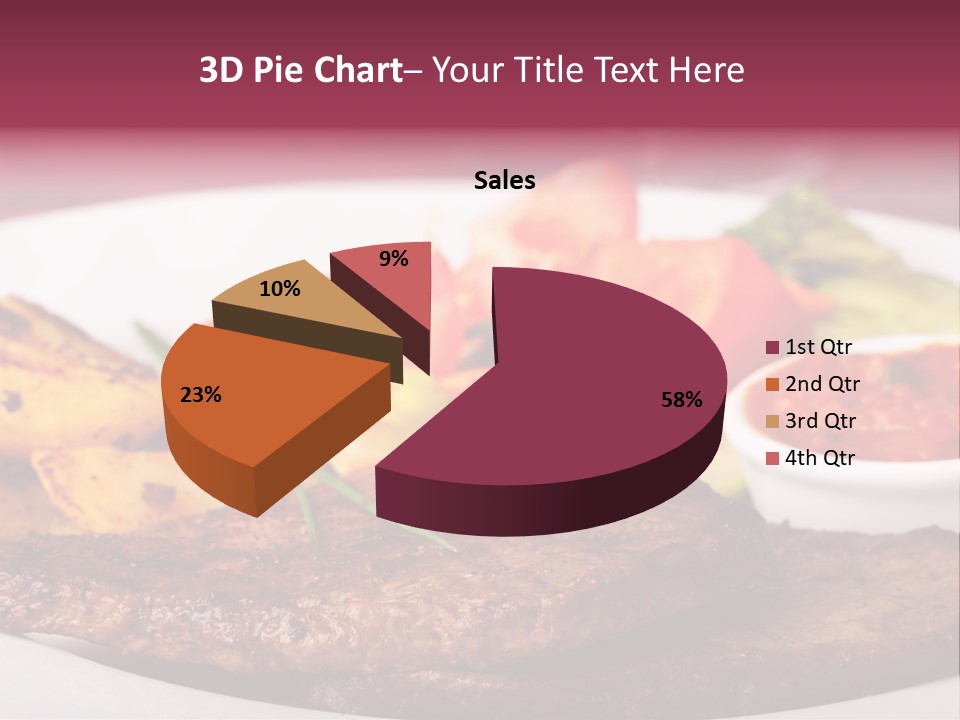 Dining Ketchup Plate PowerPoint Template