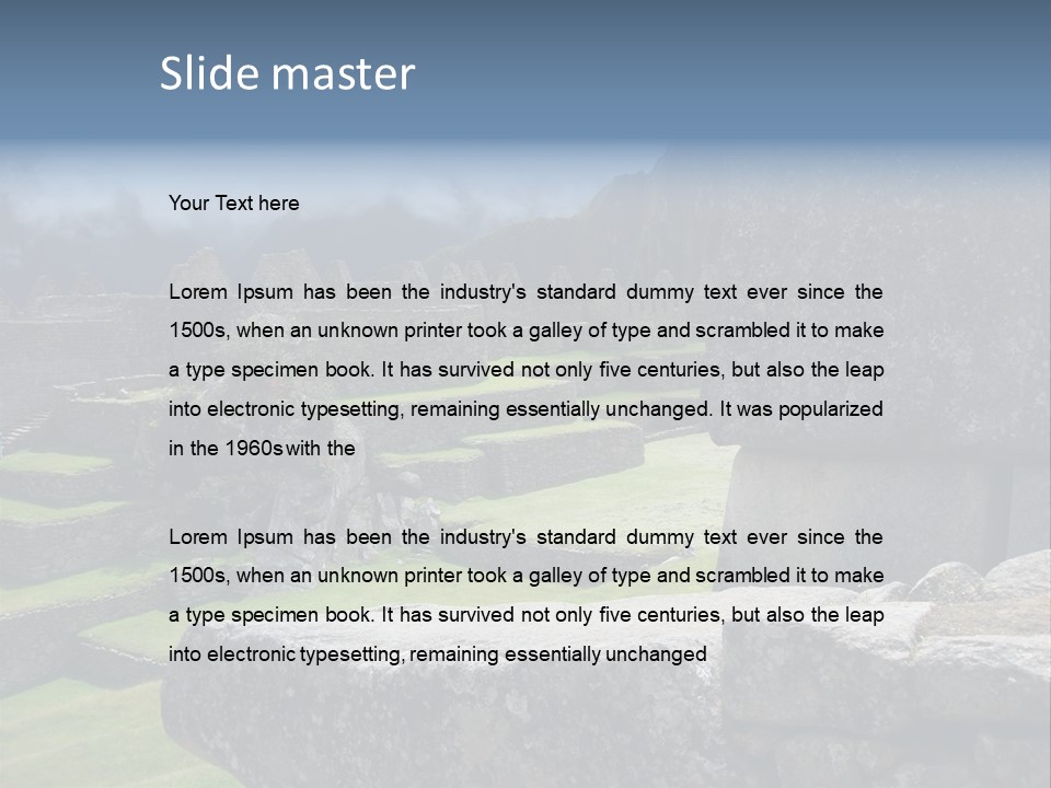 Macchu City Picchu PowerPoint Template