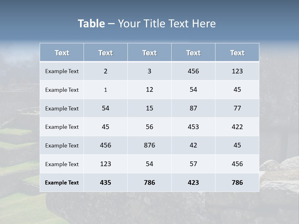 Macchu City Picchu PowerPoint Template