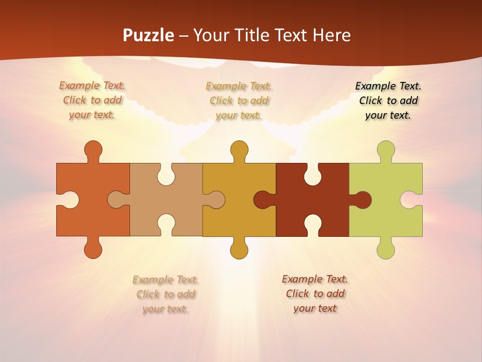 Hope Peace Blue PowerPoint Template