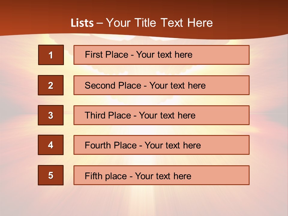 Hope Peace Blue PowerPoint Template