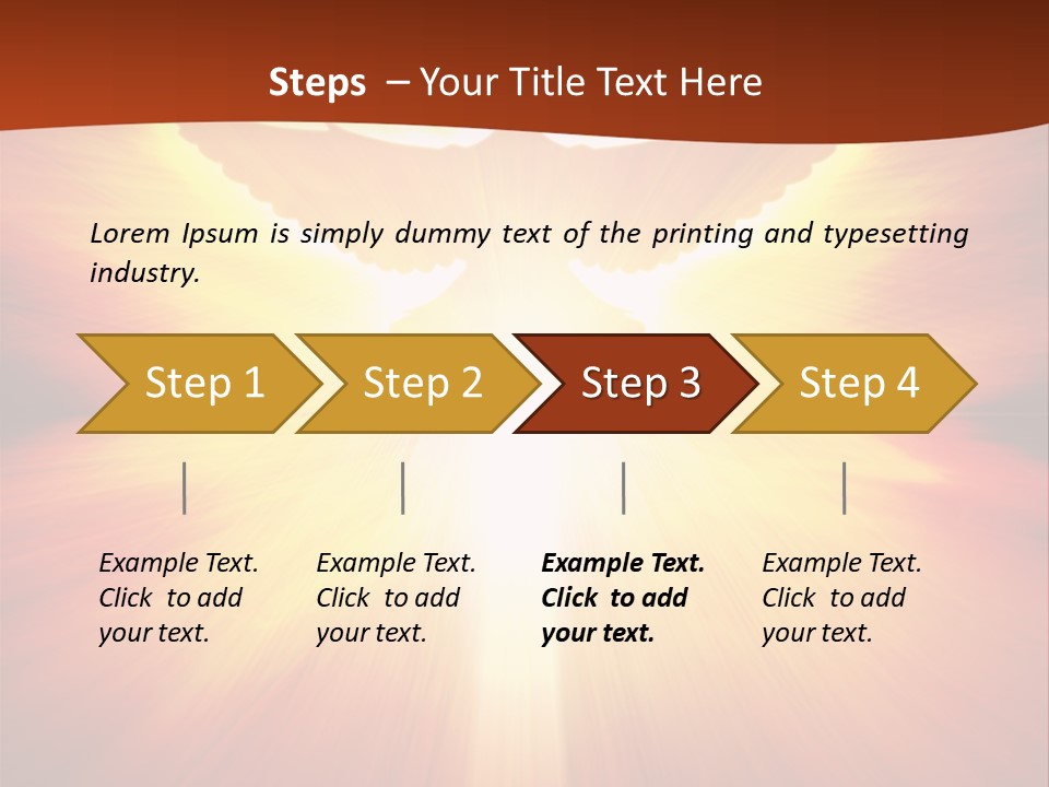 Hope Peace Blue PowerPoint Template