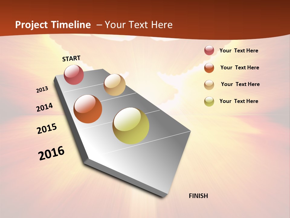 Hope Peace Blue PowerPoint Template