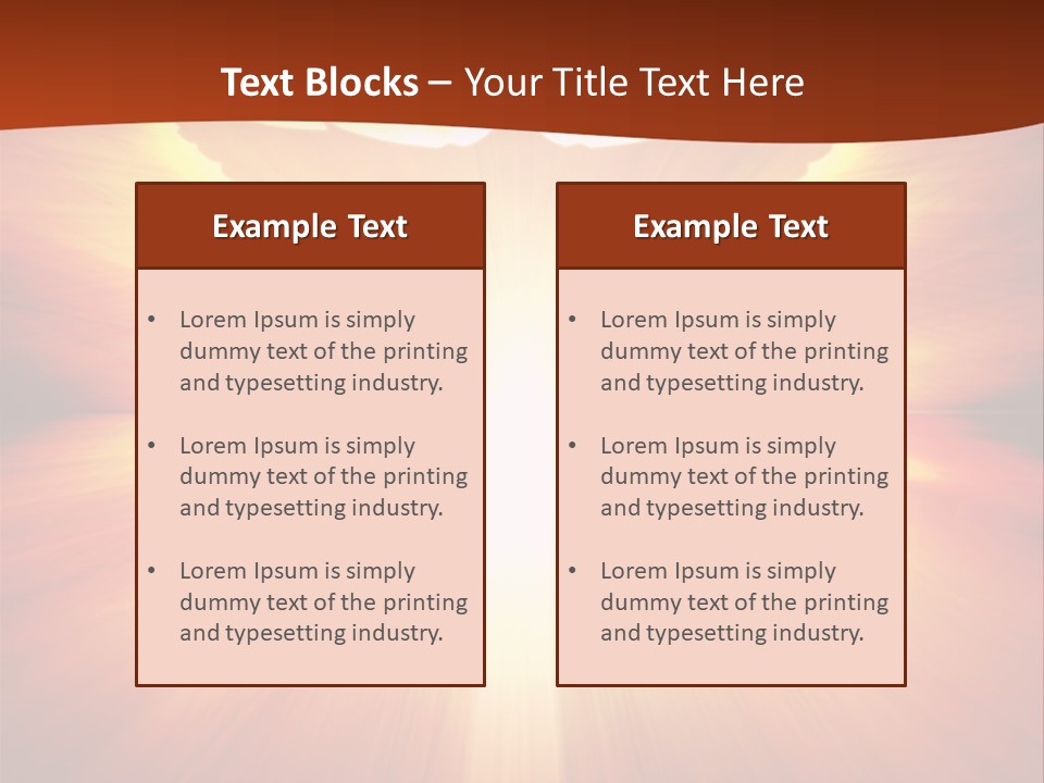 Hope Peace Blue PowerPoint Template