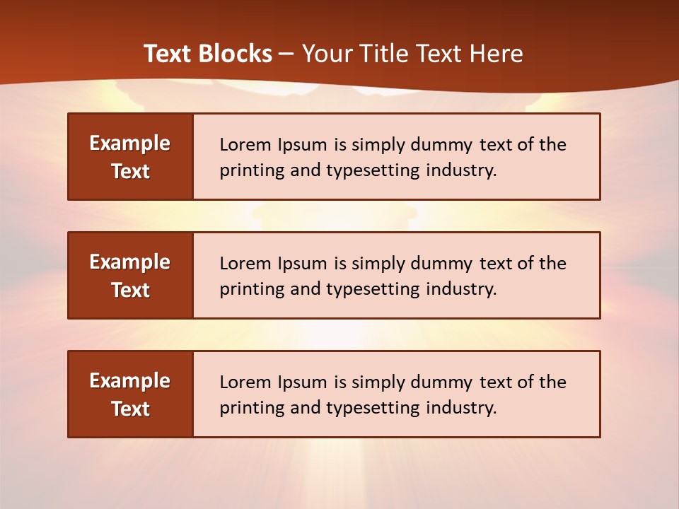 Hope Peace Blue PowerPoint Template