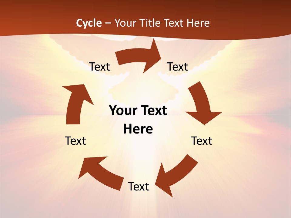 Hope Peace Blue PowerPoint Template