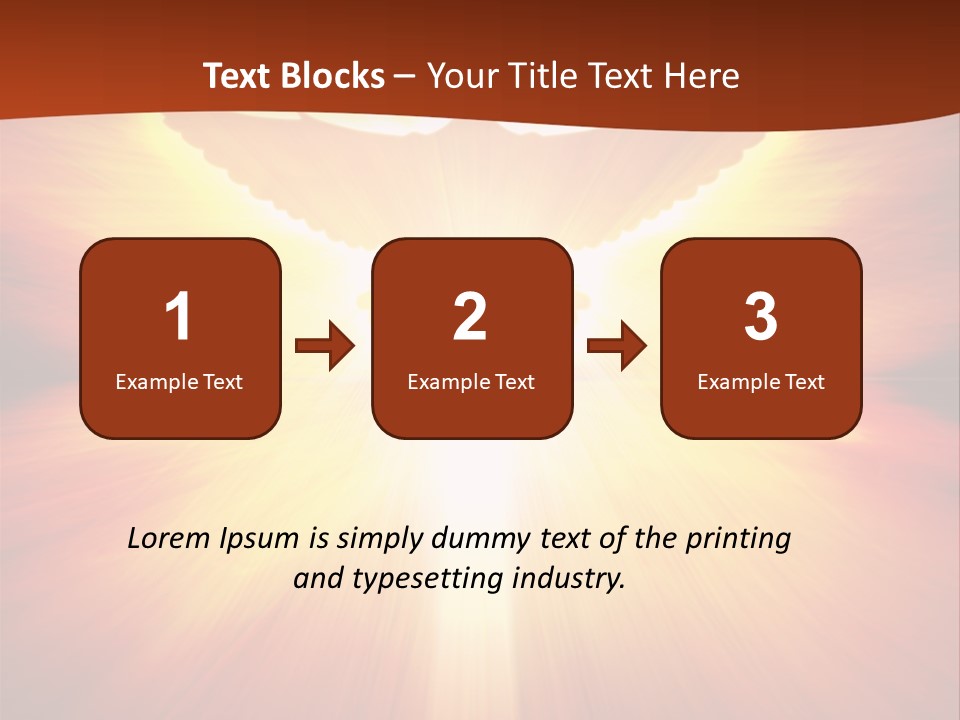 Hope Peace Blue PowerPoint Template