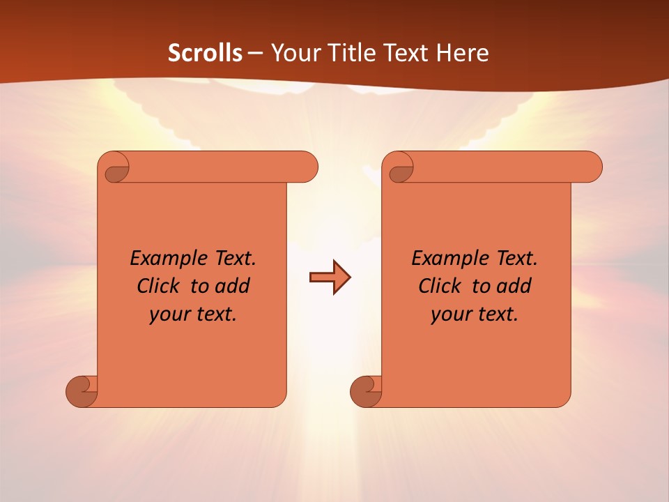 Hope Peace Blue PowerPoint Template