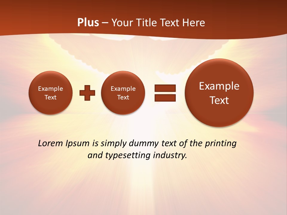 Hope Peace Blue PowerPoint Template