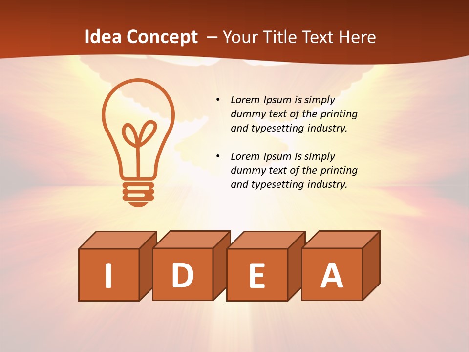 Hope Peace Blue PowerPoint Template