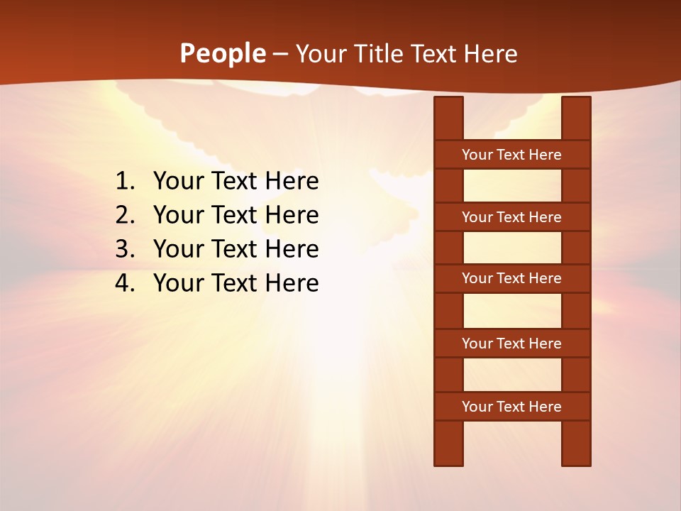 Hope Peace Blue PowerPoint Template