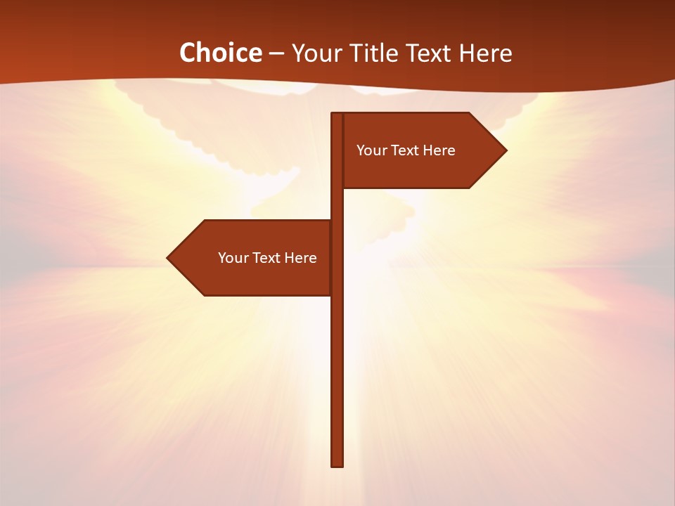 Hope Peace Blue PowerPoint Template